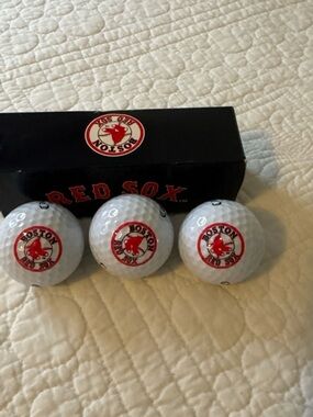 Callaway White and Red Boston Red Sox Logo Golf Balls